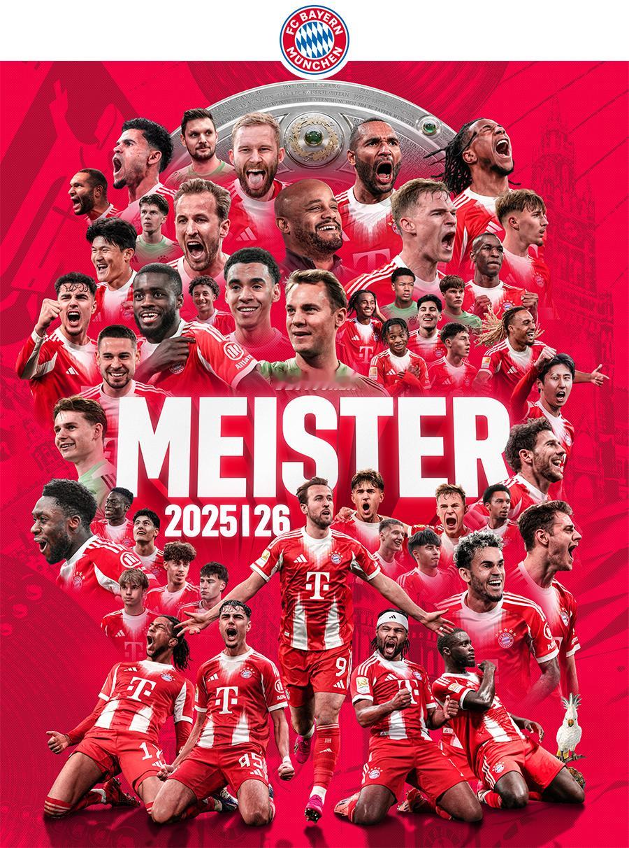 官方也出了一张海报拜仁