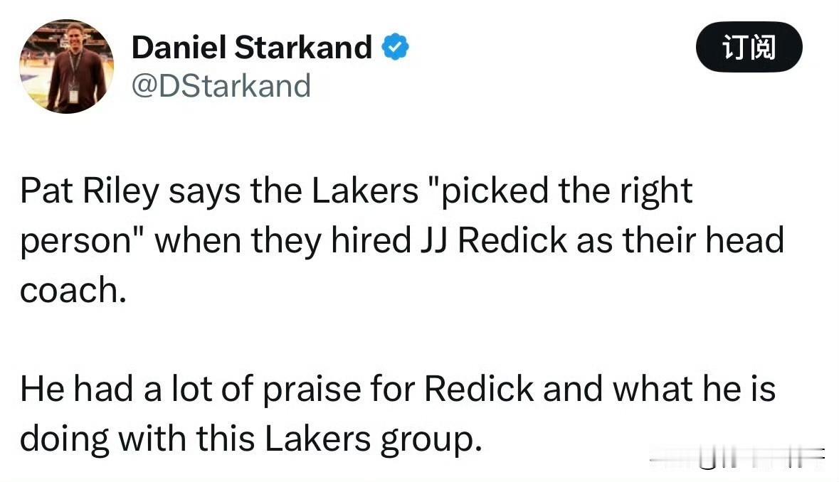 神预言？？？帕特-莱利盛赞雷迪克：湖人选对了人！

近日，帕特-莱利雕像也是竖立