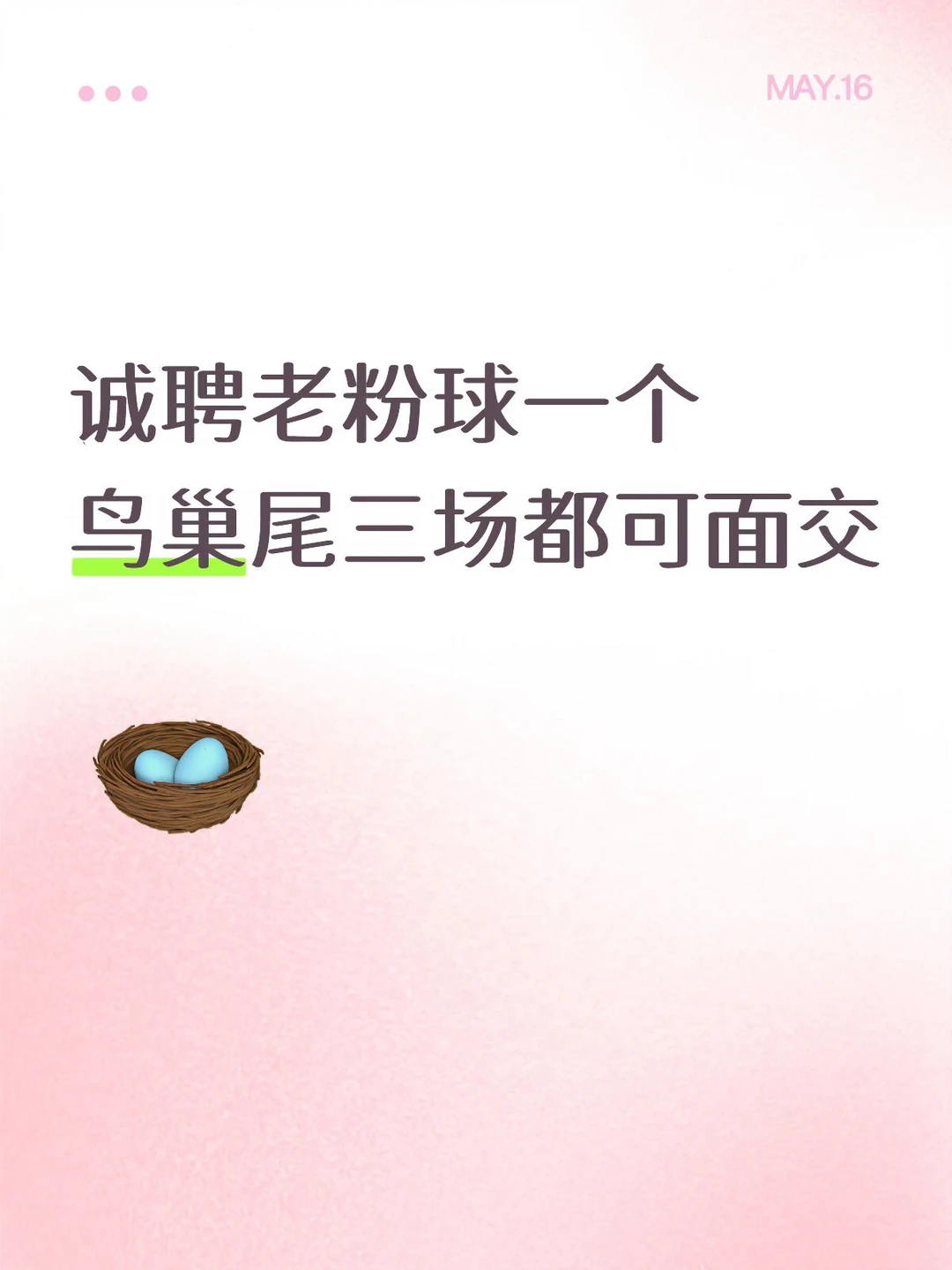 招聘老粉球