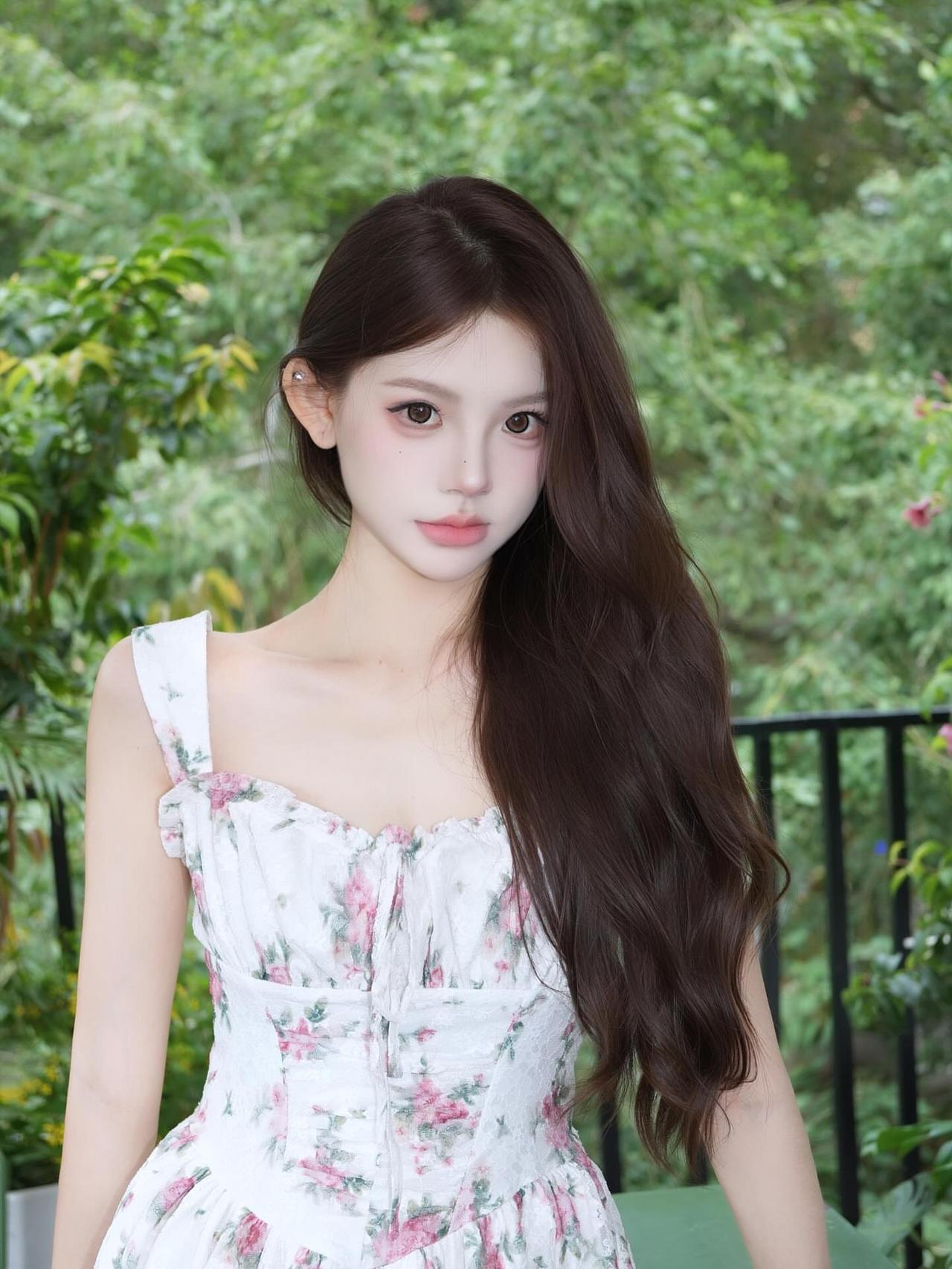 清新自然，花裙飘飘，少女心满满！🌸💕减龄少女感穿搭 清纯甜美的样子漂亮吗 怎