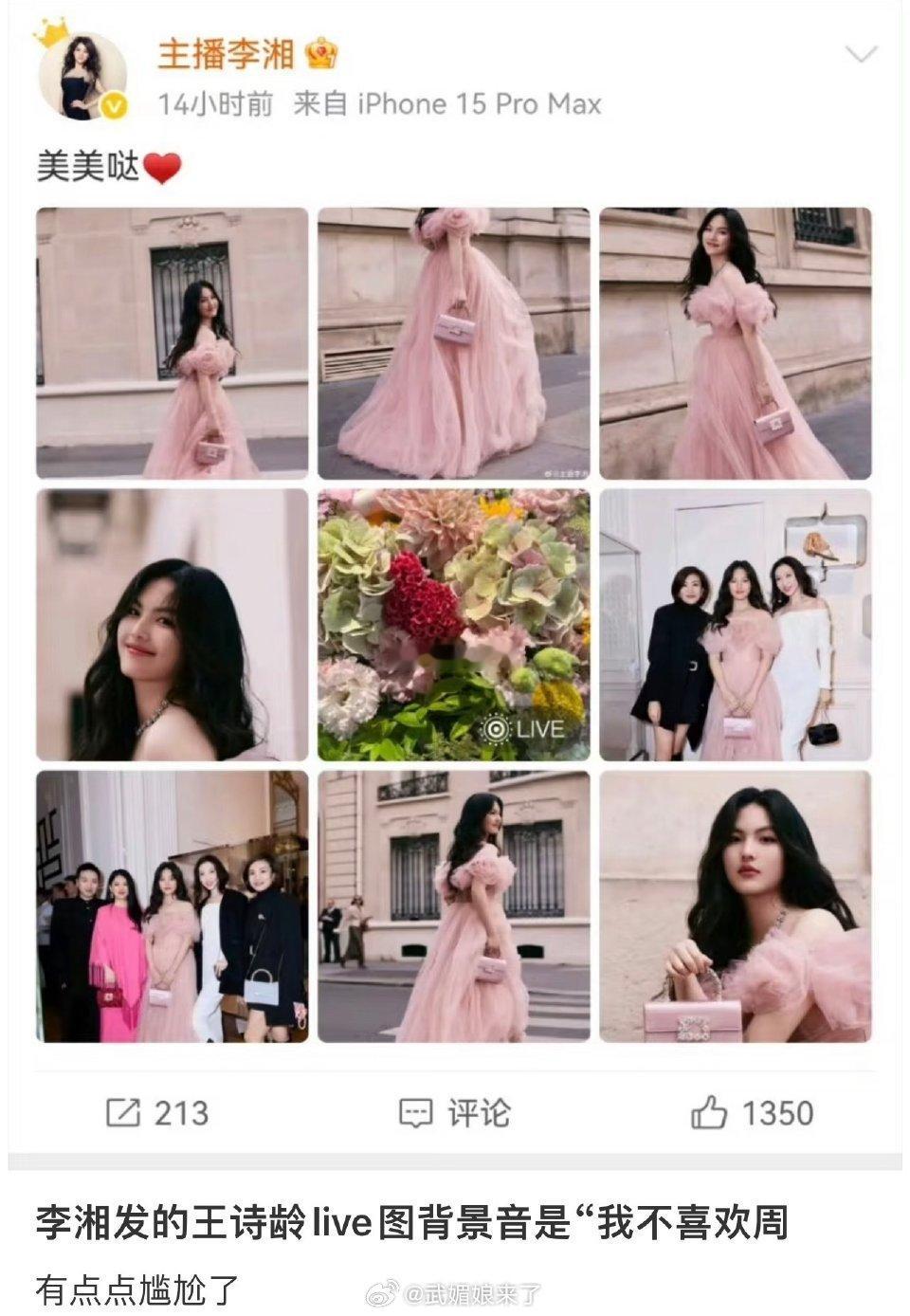 李湘 周也我不喜欢李湘，这是可以说的吧[拜托]不能说的话我可以权限[卡皮巴拉] 
