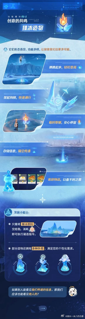 原神原神至冬夏日游趣狂欢季此刻游我主宰至冬新机制臻冰造物太有意思啦！既能搭桥取暖
