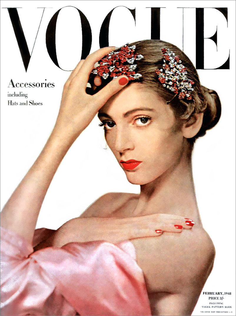 传奇超模Carmen Dell’Orefice 1940年代Vogue 封面，第