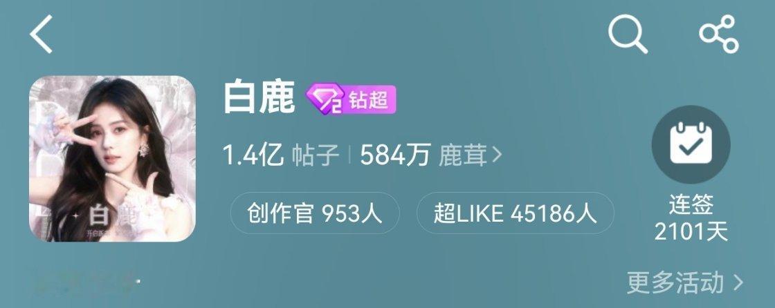 4.5w超like✅鹿毛们好伟大！白鹿王韵娜 .白鹿