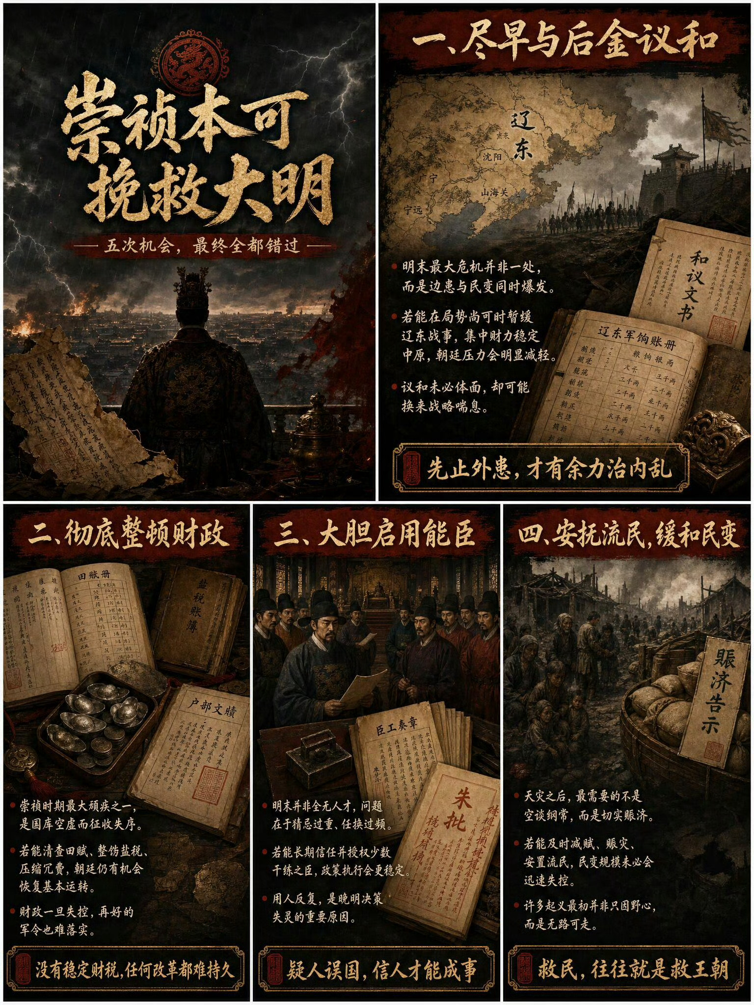 崇祯当年本可以有哪些手段挽回大明的？ 