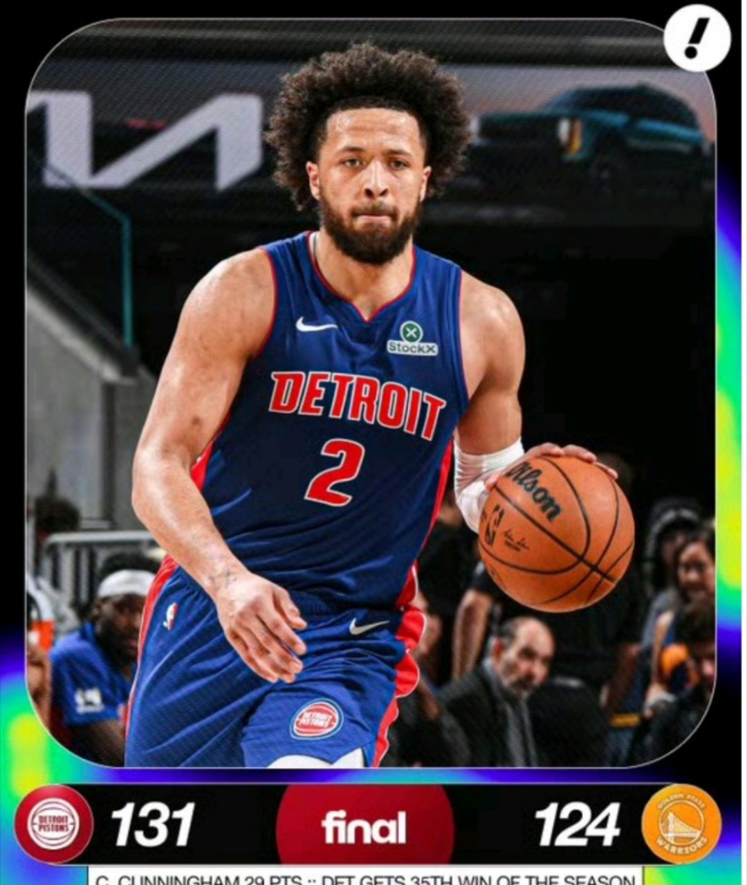 惊魂逆转！活塞131-124险胜勇士，库里伤退成转折点活塞终结对勇士四连败 在今