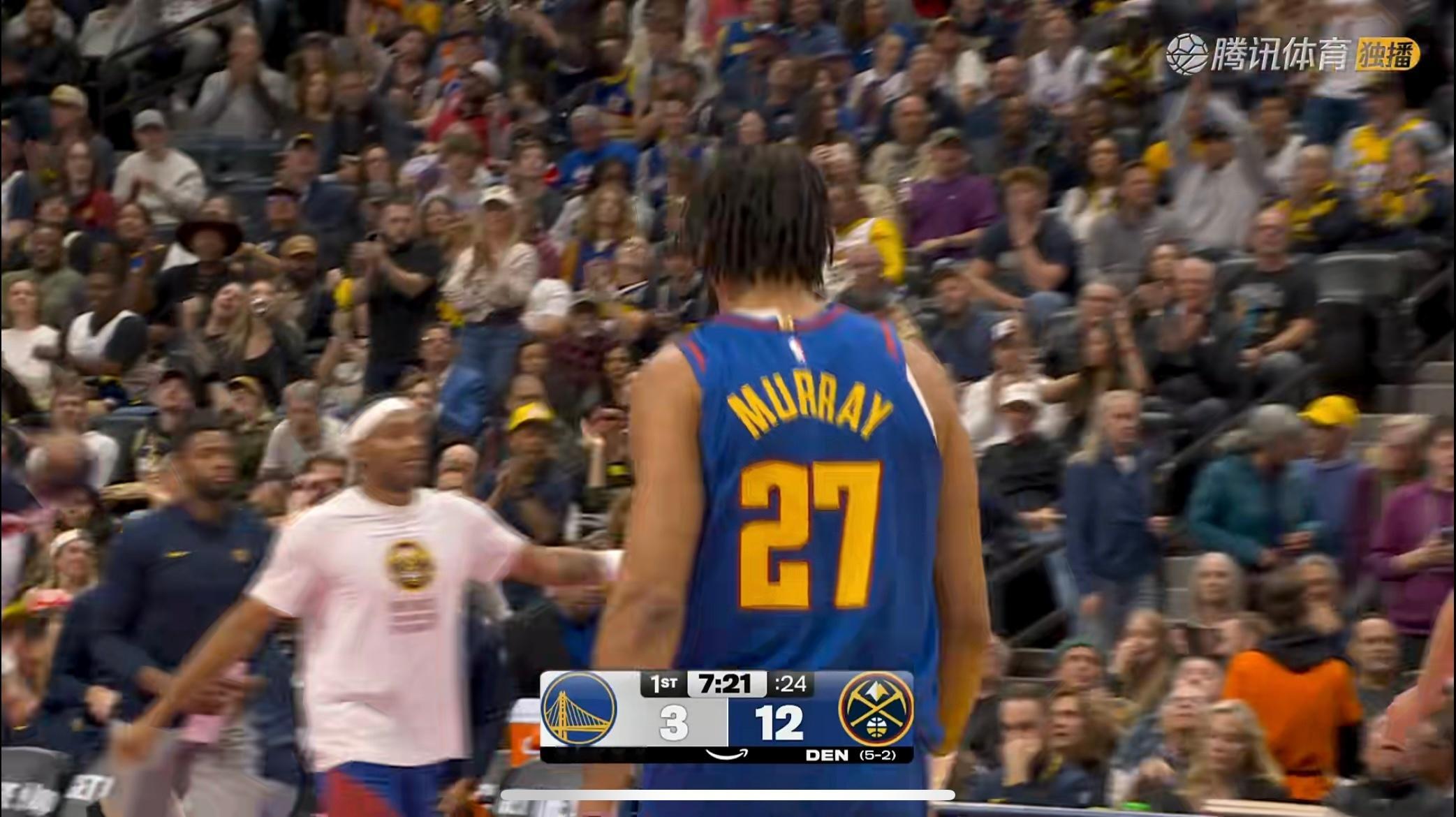 打了个12-3，勇士真铁啊勇士vs掘金 ​​​