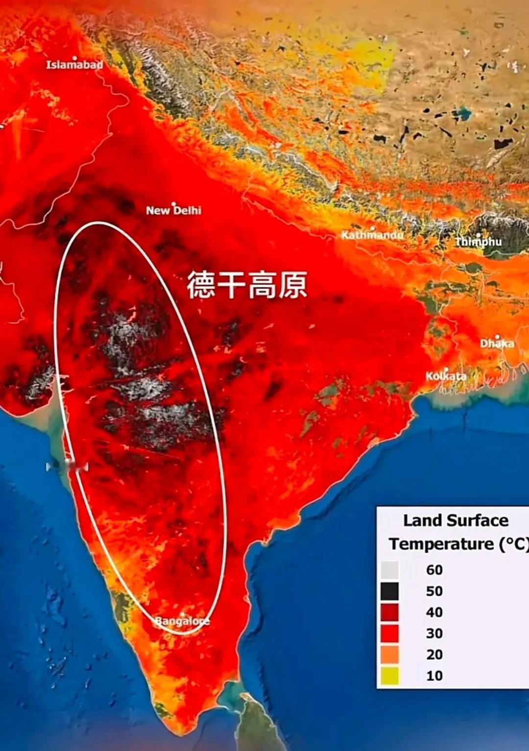 今天看到印度的天气温度都达到50度了，这地方还适合人类生存吗？阿三耐受力可真强啊