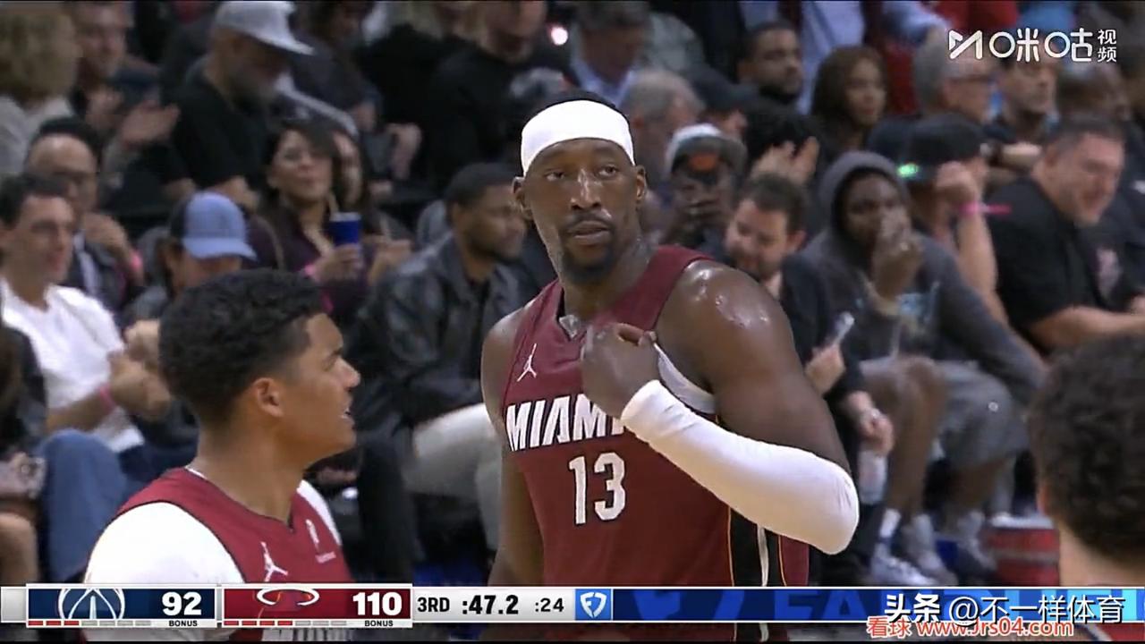 青史留名！现役第一人！43次出手43次罚球阿德巴约83分，热火队150-129大