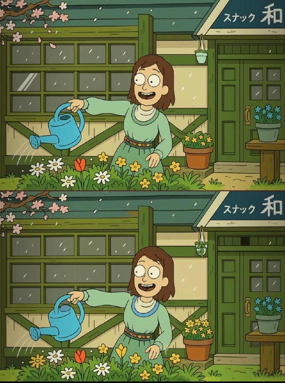 这张图的15处不同，据说只有1%的人能全找对！你敢挑战吗？