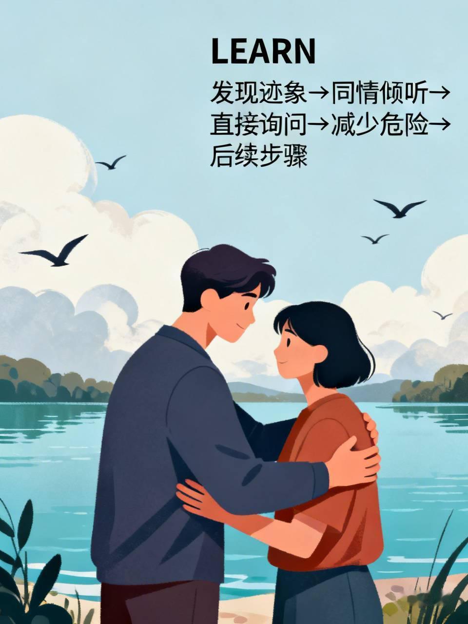 遇到情绪崩溃要轻生的人，劝说可是个技术活。华盛顿大学有个预防自杀的五步口诀“LE