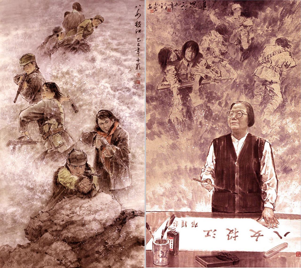 今天是纪念九一八事变95周年！
勿忘国耻  缅怀先烈  警钟长鸣！
《八女投江》