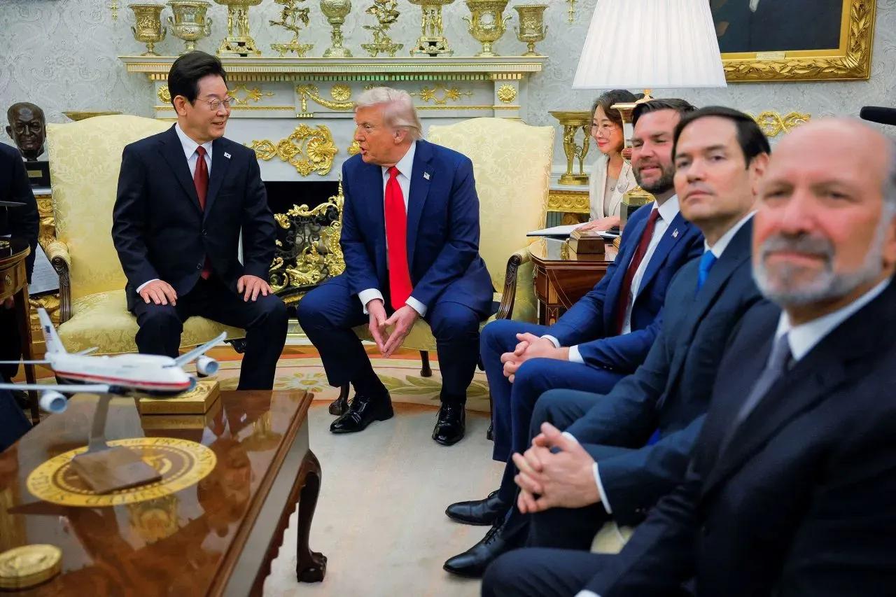 韩国总统李在明访问白宫真是没有尴尬只有更尴尬，据报道，特朗普说，他与金正恩的关系