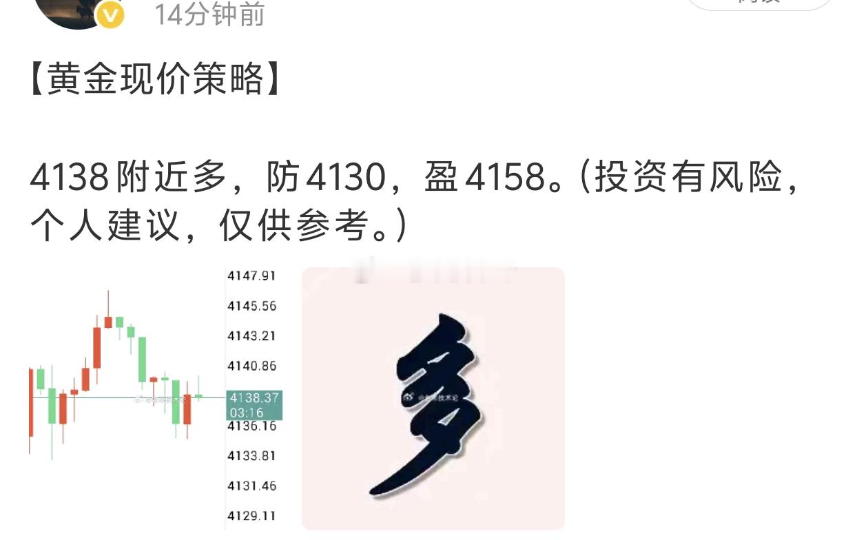 【黄金多单止损出局】38附近进多，行情继续走弱达止损位置止损离场。错了就认，耐心