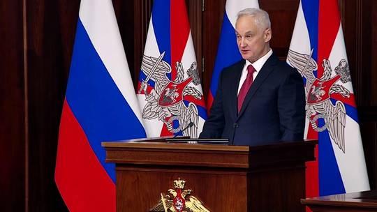 周三，在俄罗斯国防部委员会会议上，国防部长别洛索夫表示，乌克兰的作战能力在过去一