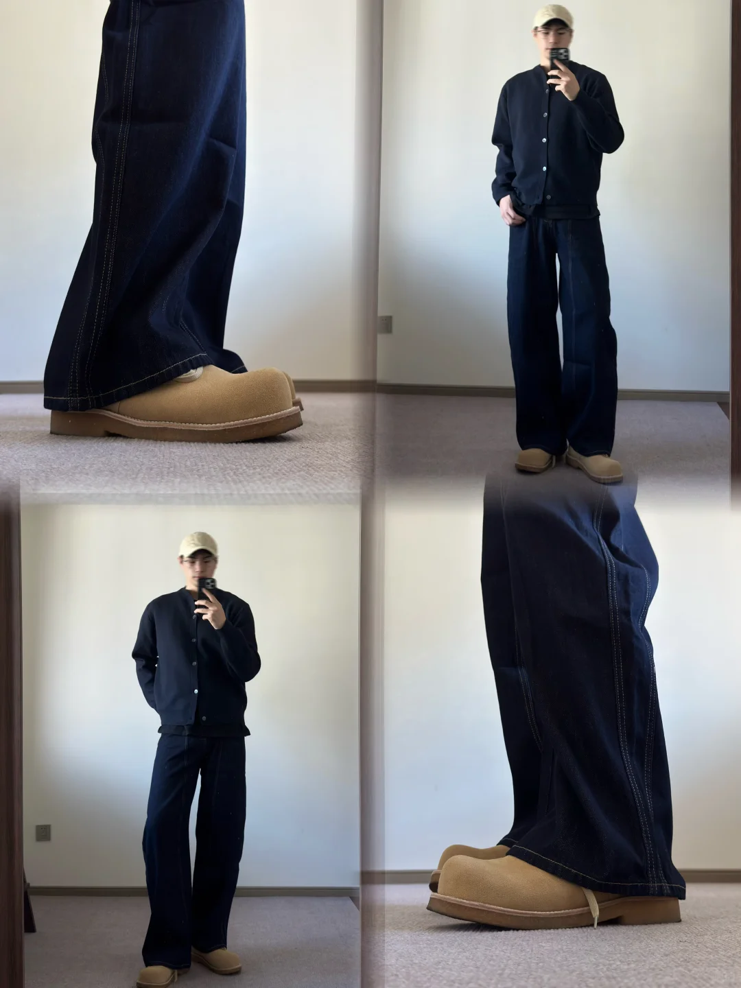 ootd 深蓝牛仔色的cleanfit