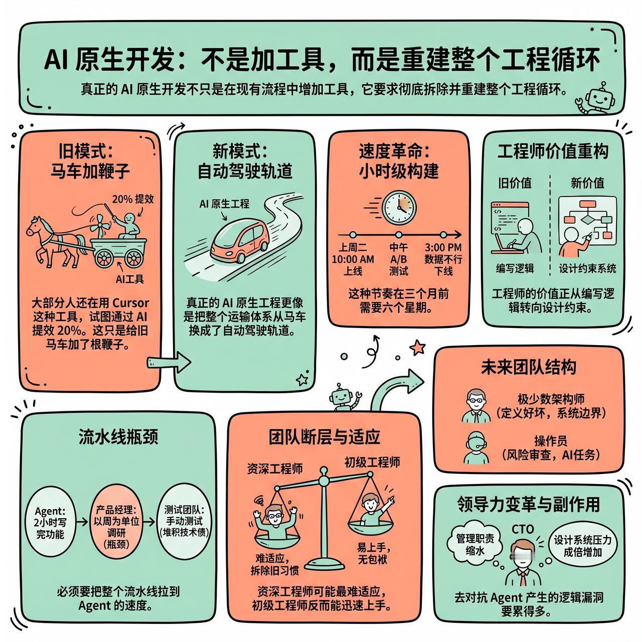 【AI 原生开发：不是加工具，而是重建整个工程循环】

快速阅读：真正的 AI 