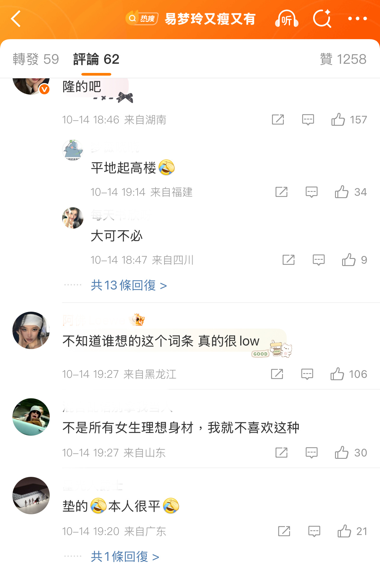 现在的网友不好忽悠了！[笑cry][笑cry][笑cry]易梦玲又瘦又有 ​​​