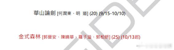新剧播出资讯丨《金式森林》将于10月13日起930时段在翡翠台播出，为今年第二部