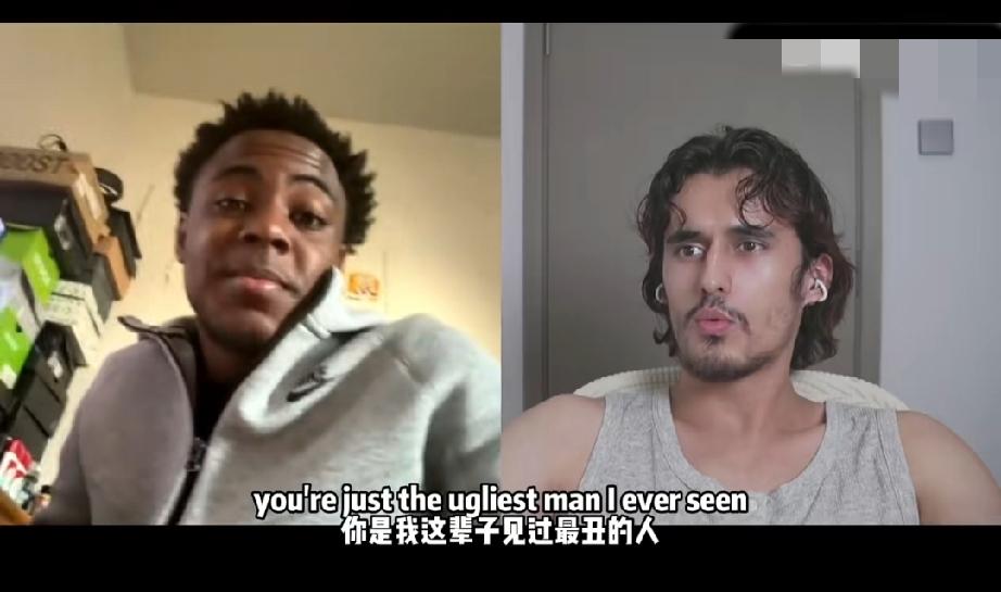 黑哥嘲讽新疆博主难看，结果他带上了荆冠…
这视频真看一次笑一次
博主本来长的就很