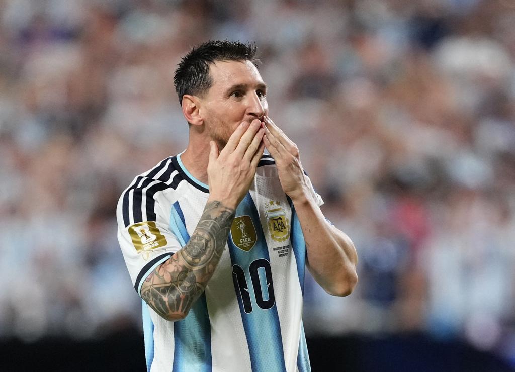 在2026年美加墨世界杯足球赛小组赛中，阿根廷球王梅西（Lionel Messi