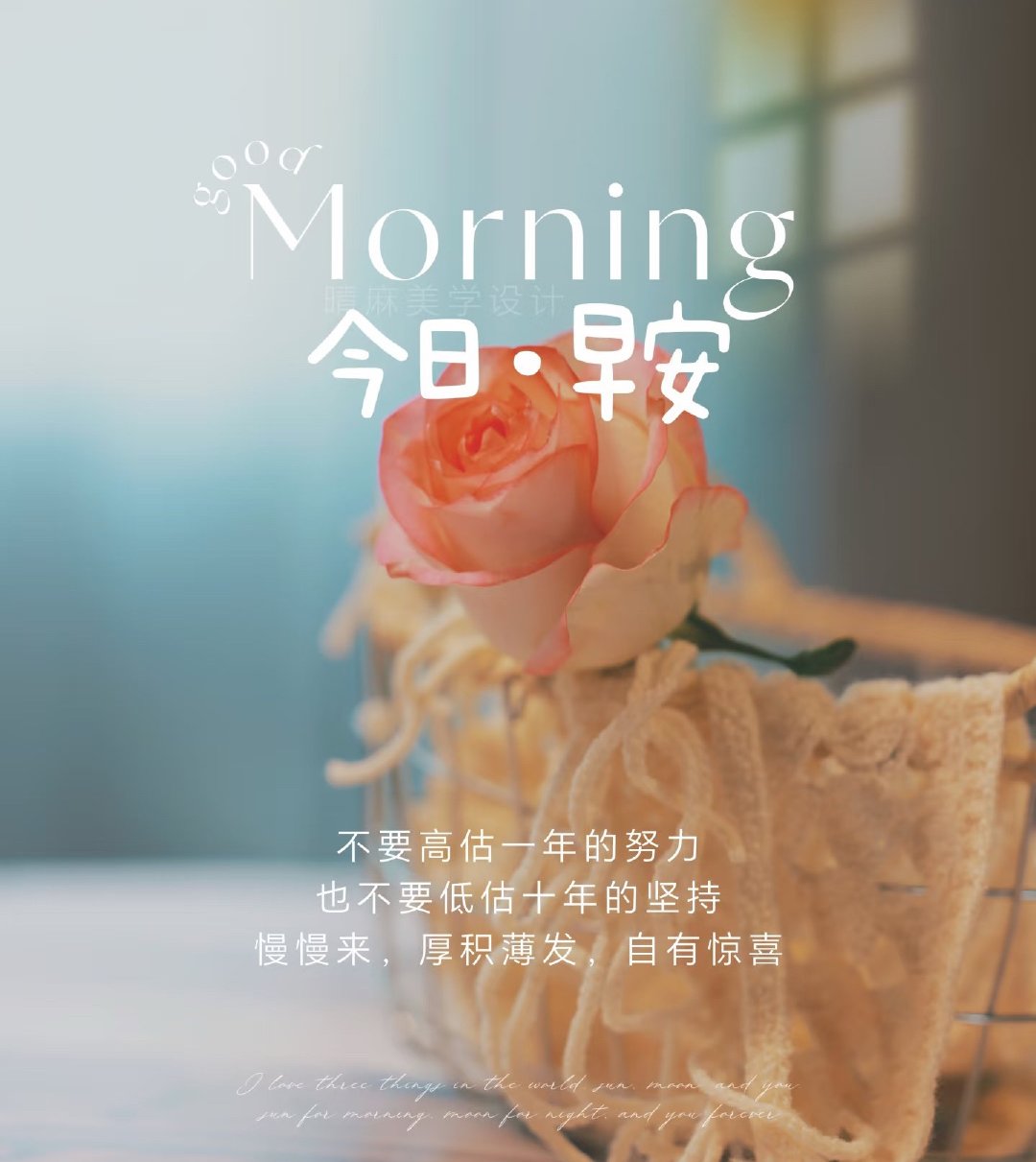 新的一天， 不求一鸣惊人，只求一步一个脚印，早安，周二全新开启✨生活手记