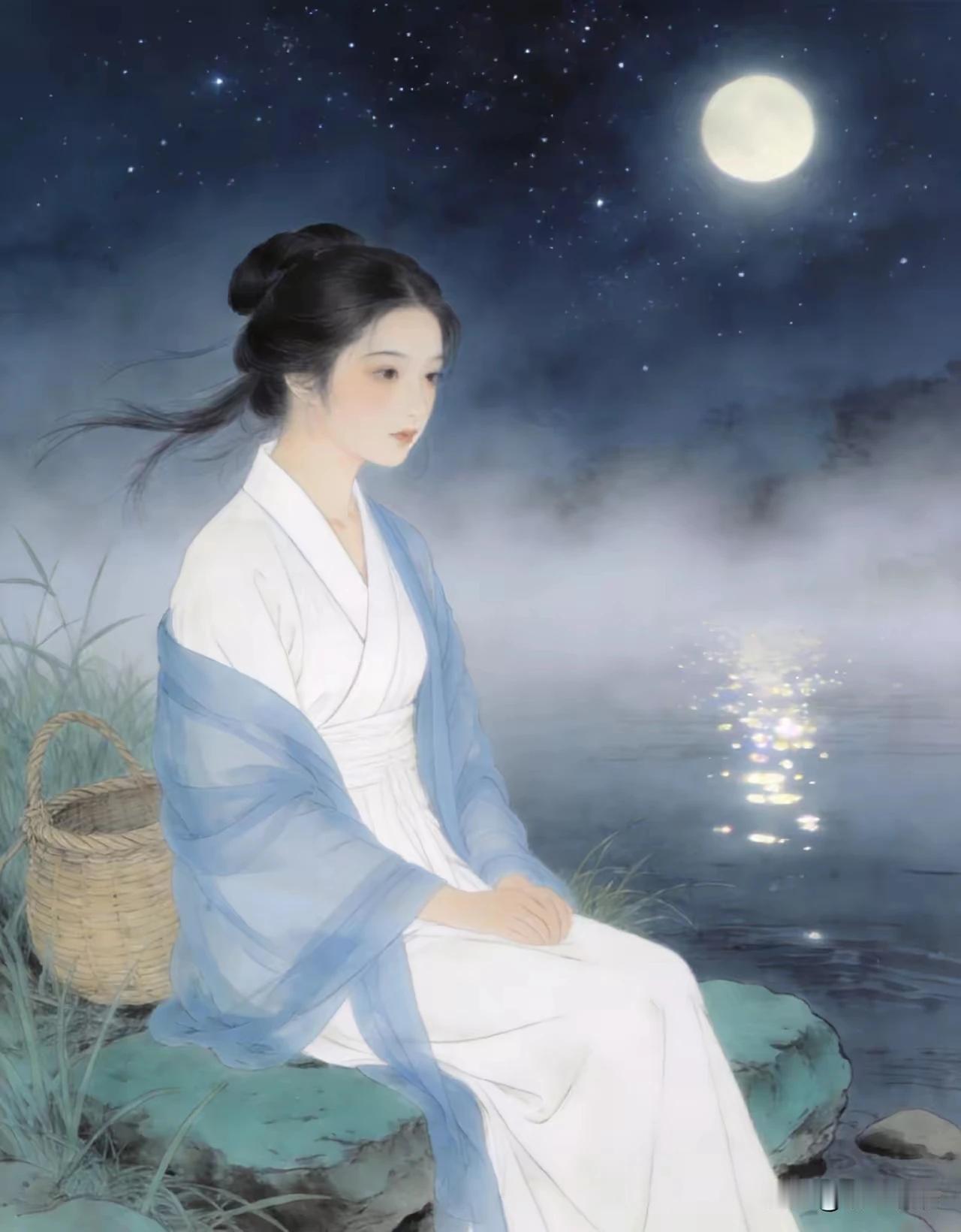 上联：垂纶钓日披星斗
下联：玉盘浮水祥云陪