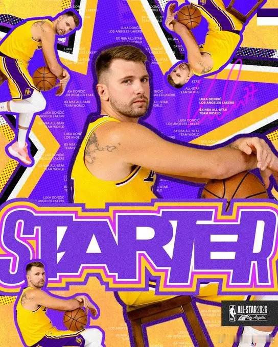 新的时代，东契奇生涯首夺全明星票王，此前10年詹姆斯7次夺魁北京时间今日，NBA