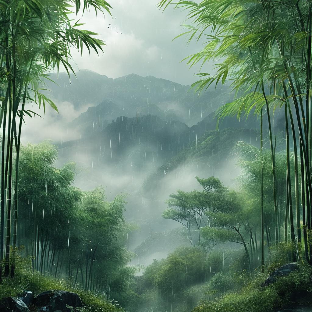 《咏竹》
破土何曾惧雪霜，抽梢原不为张扬。
心虚自有凌云志，节劲偏能斗暑凉。
月