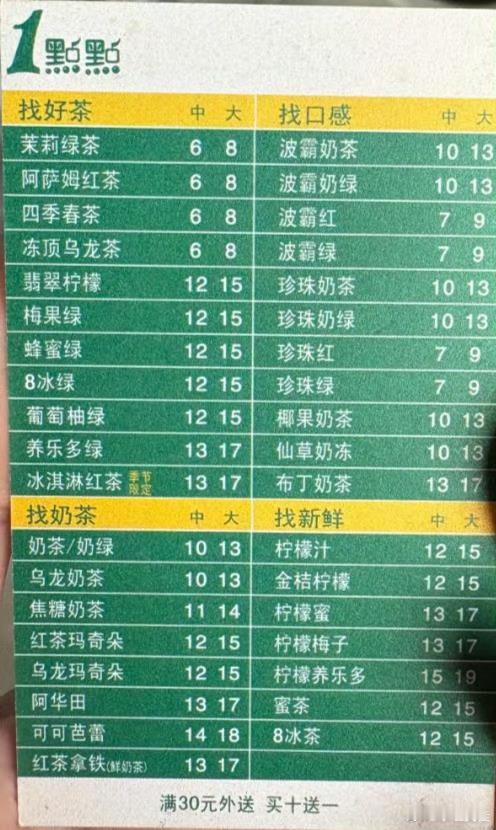 一点点十年前的价目表这么看其实一点点已经很良心了，十年过去了，价格也只是微调，并