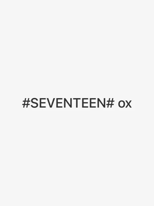 SEVENTEEN ox