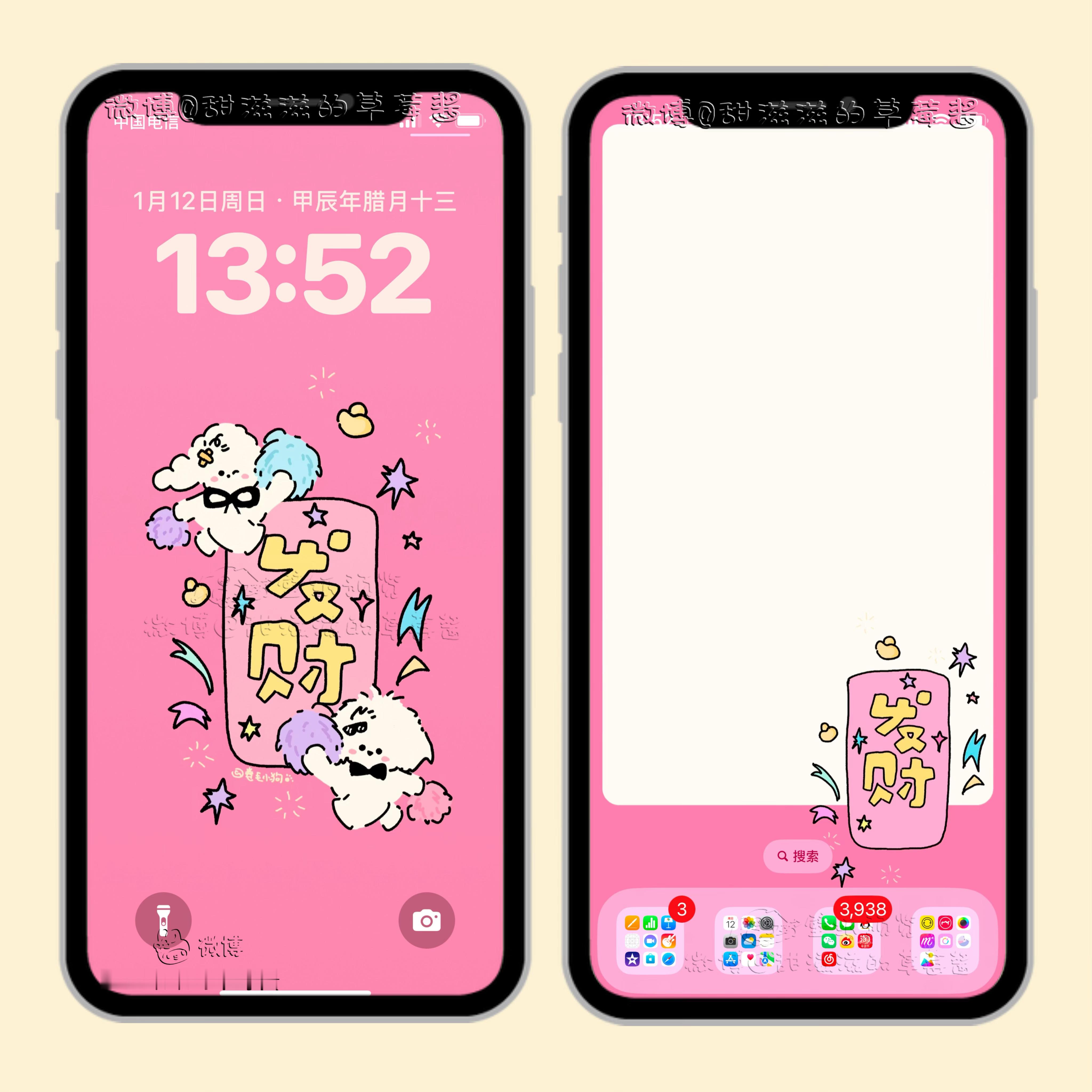 卷毛小狗壁纸套图🎀 