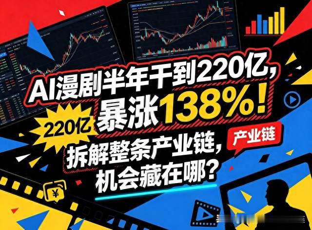 AI漫剧半年干到220亿，暴涨138%！拆解整条产业链，机会藏在哪？