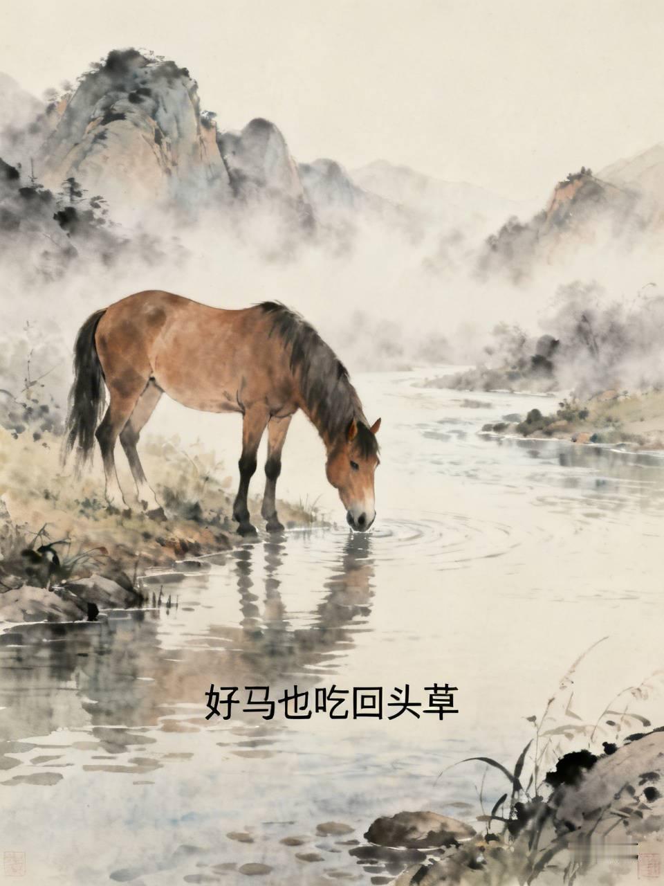 俗话说：“好马不吃回头草。”我有位师范同学却偏偏吃了回头草。她从民师班毕业后，便