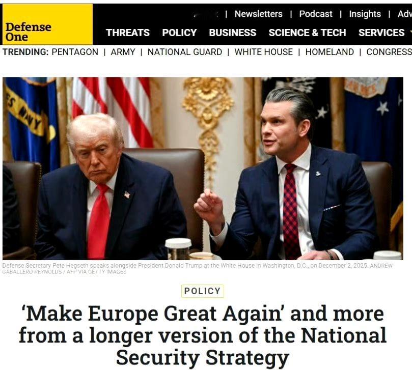 最新消息：

美国正在探索组建“核心五国”的可能性

据Defense One报