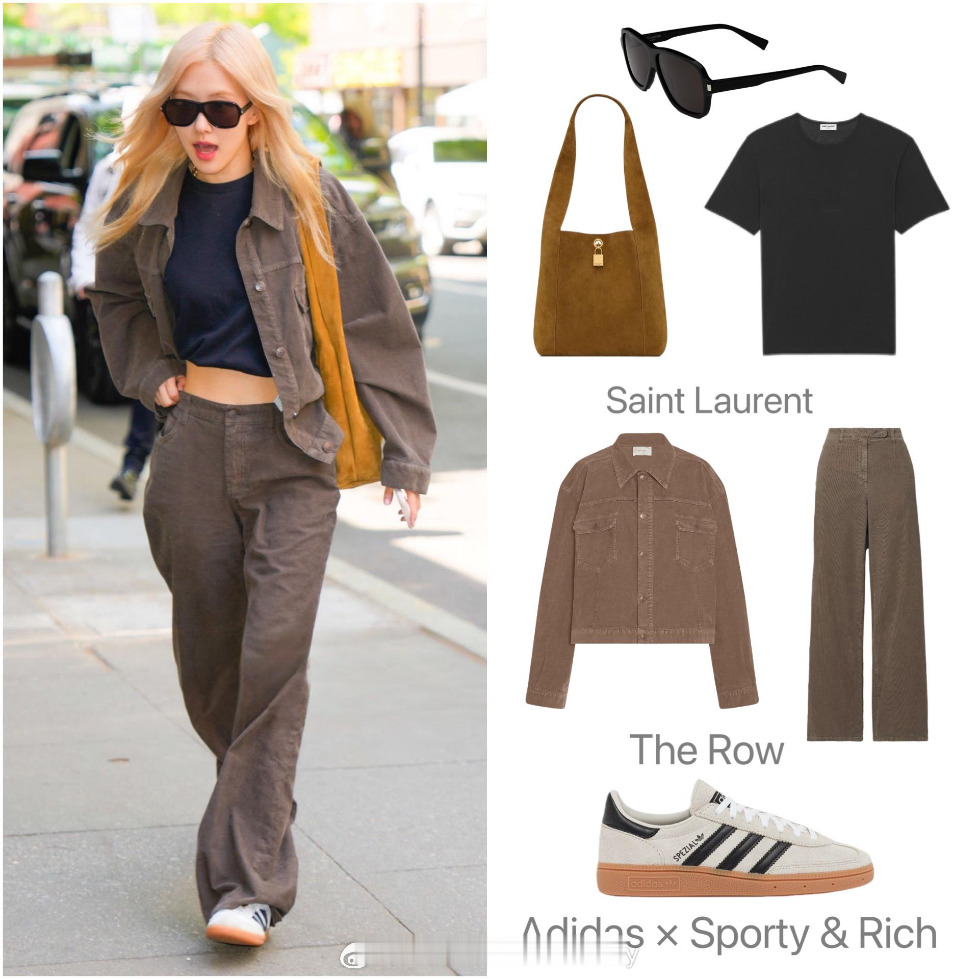 Rosé朴彩英近日私服解析二则，率性大方且休闲惬意的街头风！ ​​​