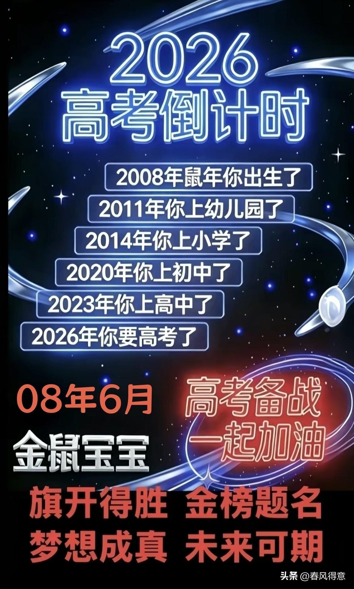 2026高考倒计时：希望你全力以赴，尽最大的努力，留最小的遗憾，相信自己，加油，