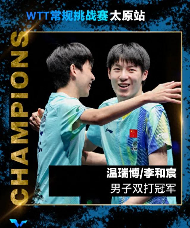 19岁小将双冠加冕，国乒太原站狂揽四冠！

世界排名飙升第11，落选世乒赛成最大