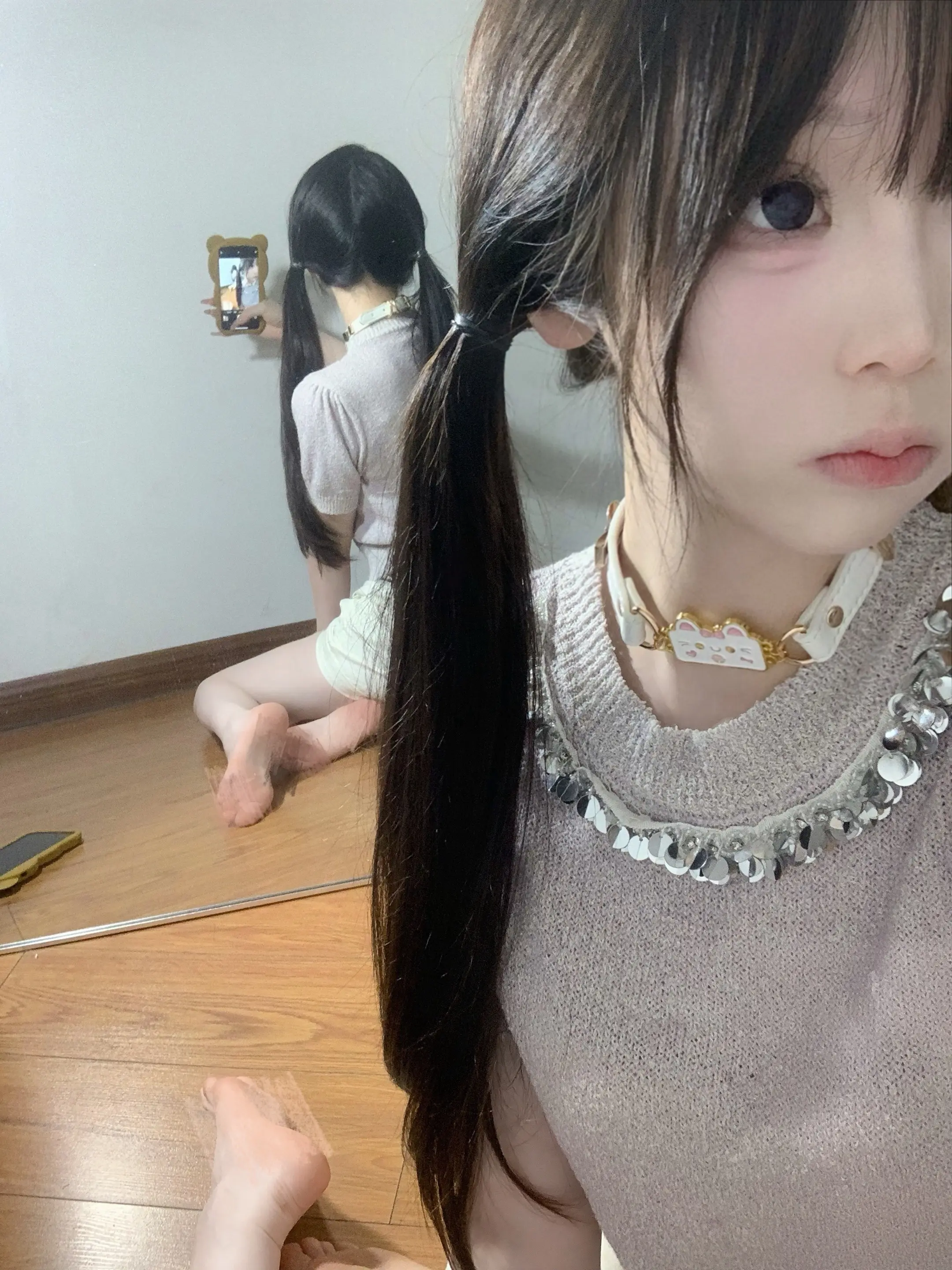 腿长一米八 萌妹子