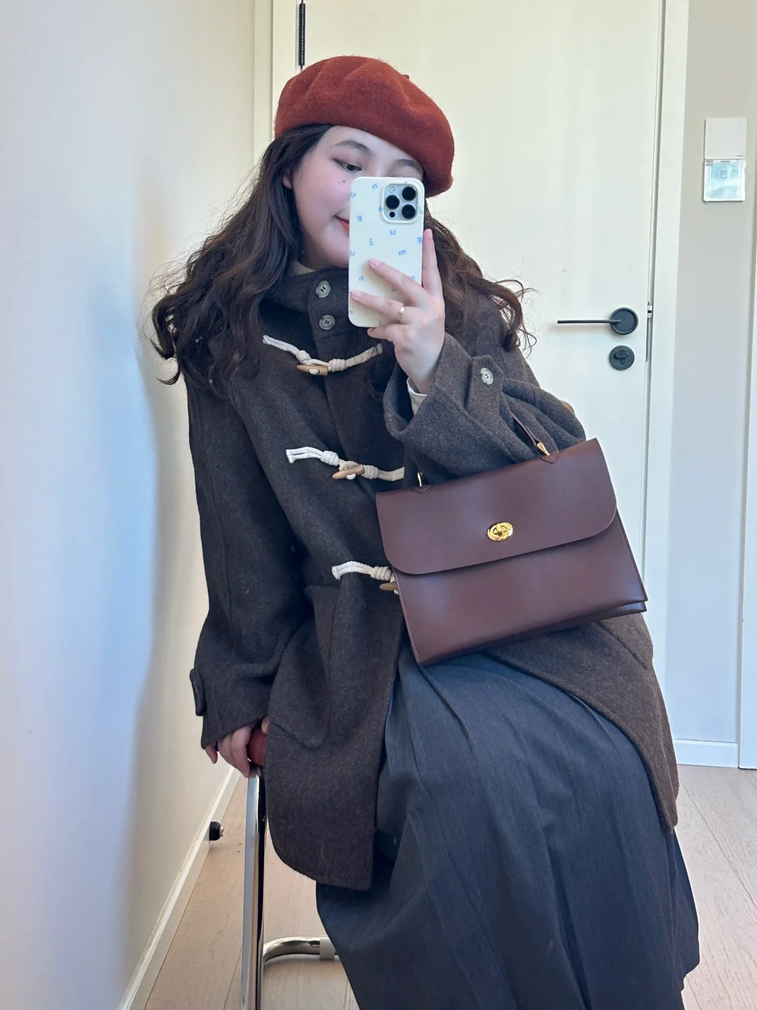 🧥小个子的牛角扣大衣yyds ！