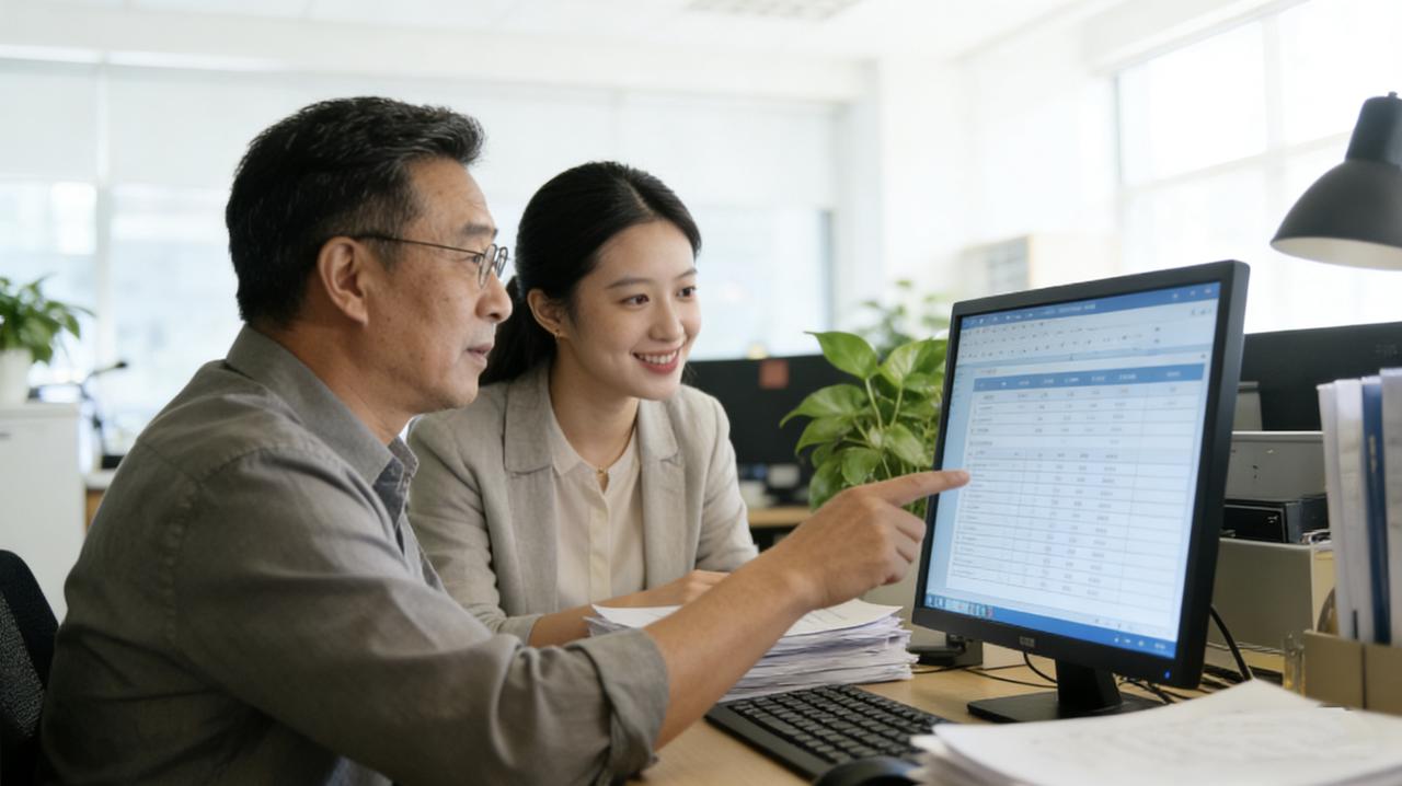 公司新来了个实习生小许，98年的，嘴甜，见谁都叫老师。
带她的老李加班改方案，她