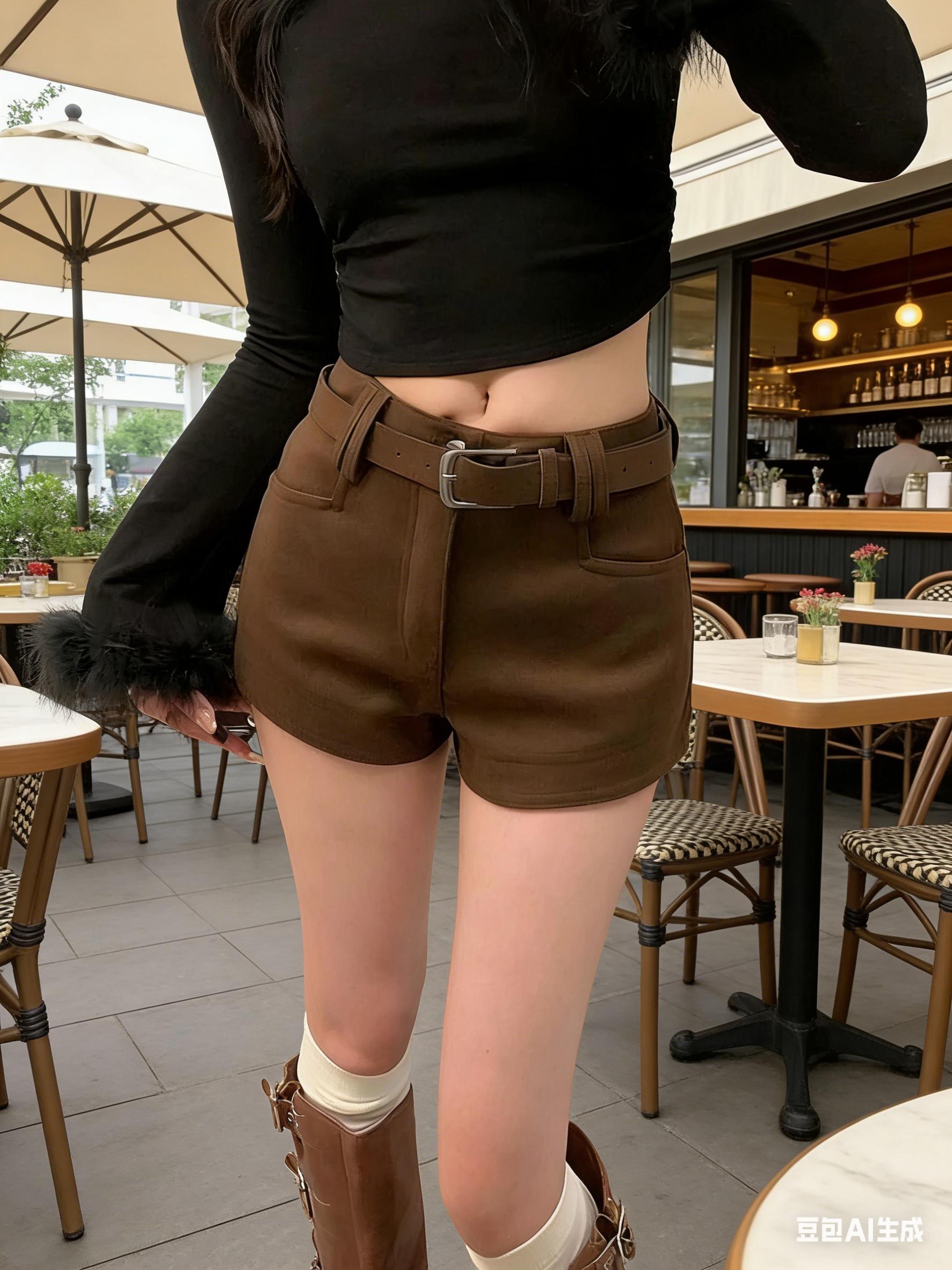 搭配毛毛外套 大衣都好看的毛呢短裤！！