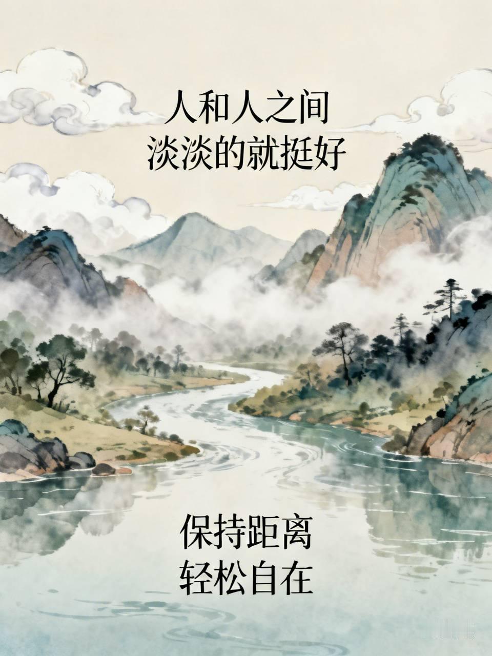 人和人之间淡淡的就挺好
 
最近一句话火了：人和人之间淡淡的就挺好，走得太近，矛