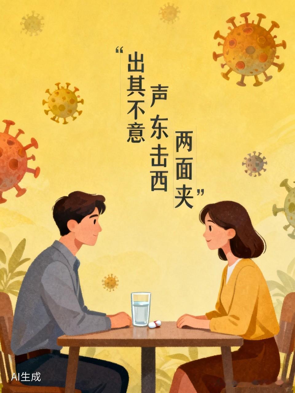 有位女子刚从医院检查归来，回到家中对老公说道：“我拿了药，大夫让我8点吃，你说我
