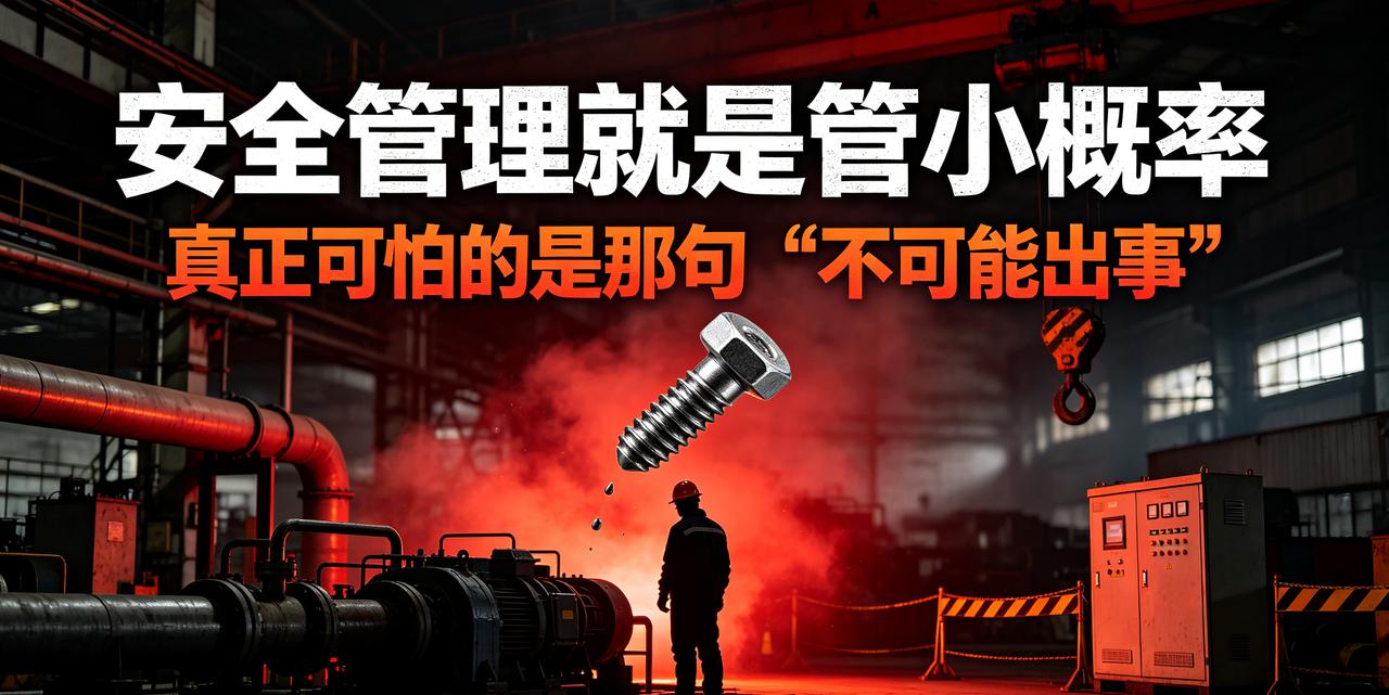 安全管理的真相之一：所有事故，都是被忽视的“小概率”酿成的大祸
 
做安全久了，