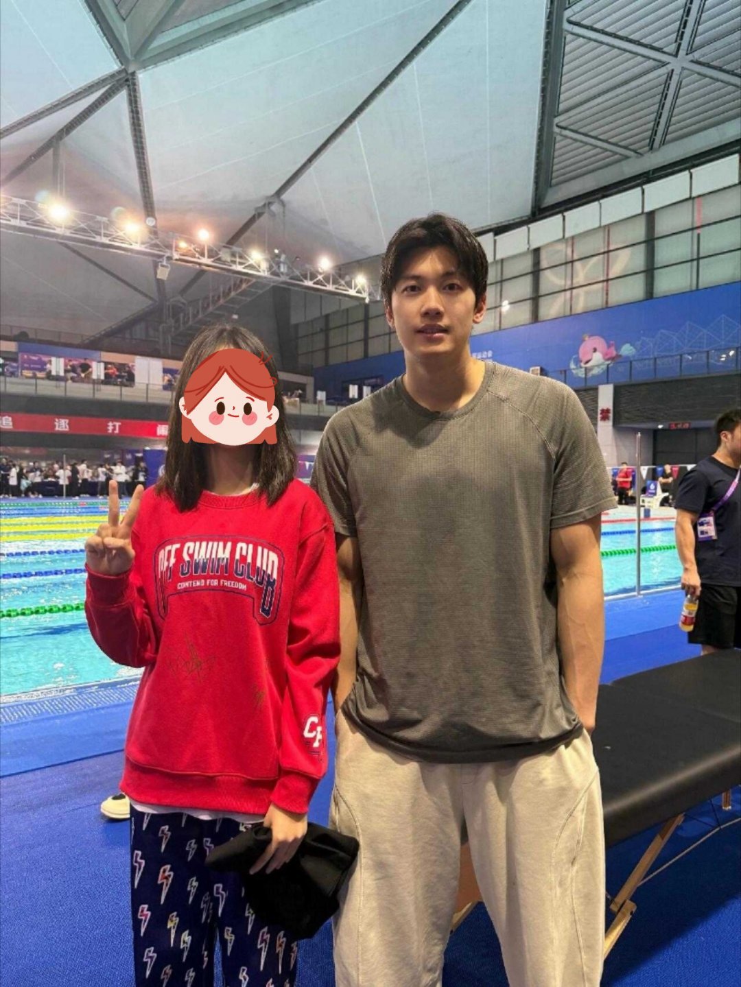 SWim进行时 『10056』20260320 中国游泳公开赛合照人机笑还没启动