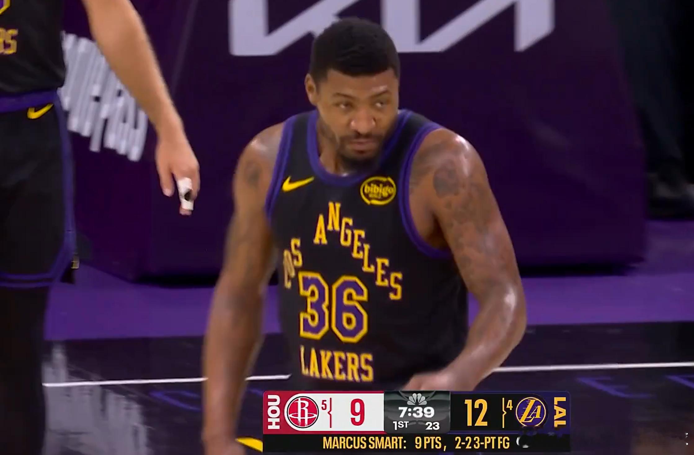 司马缸连拿9分火箭vs湖人