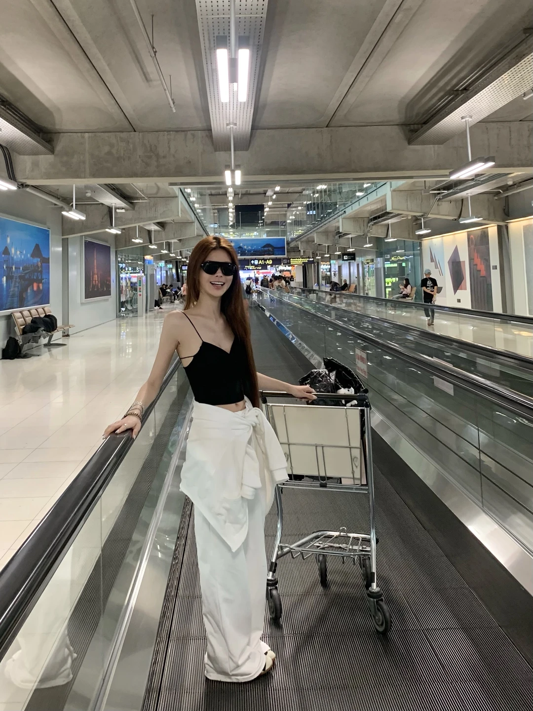 不接受任何质疑！我真的好会机场穿搭✈️