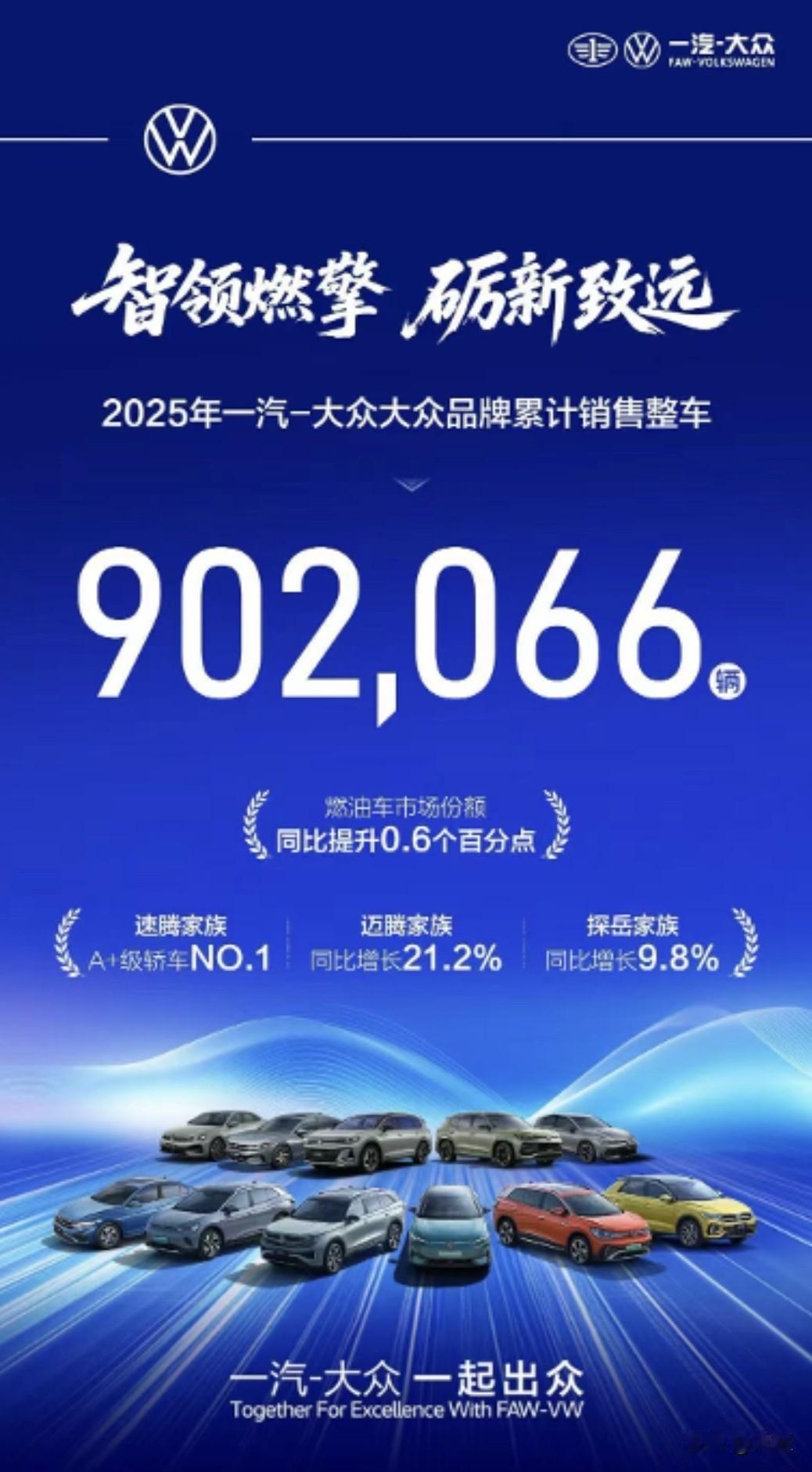 2026年1月1日，一汽-大众正式公布其2025年度经营业绩。在新能源汽车渗透率