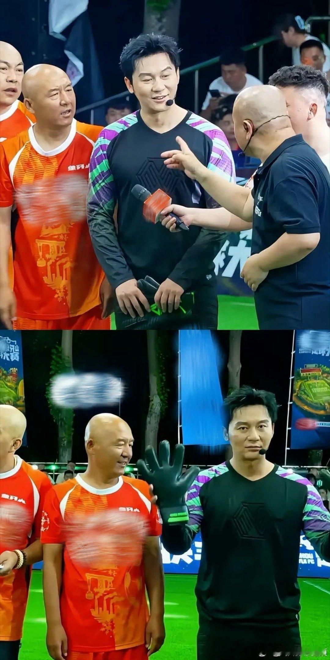 李晨宋小宝踢上足球了象牙山趣味足球赛看点拉满，李晨化身外援全力冲锋，跑位射门气场